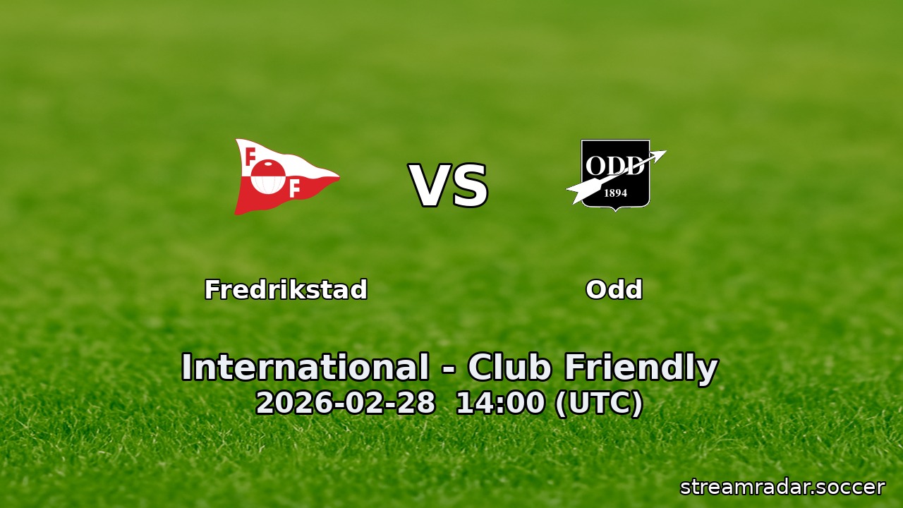 Fredrikstad vs Odd