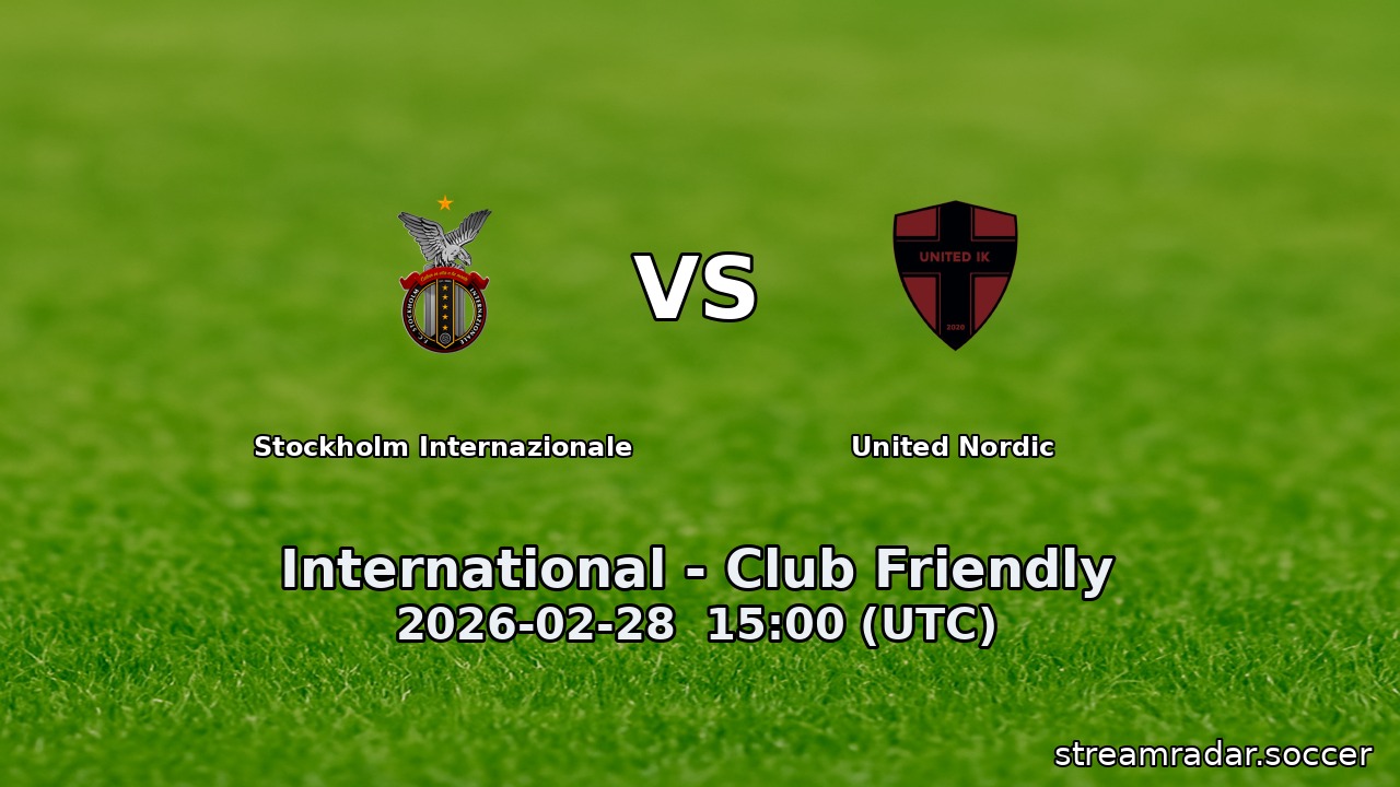 Stockholm Internazionale vs United Nordic