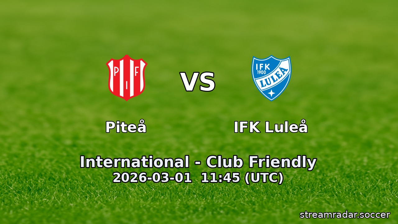 Piteå vs IFK Luleå