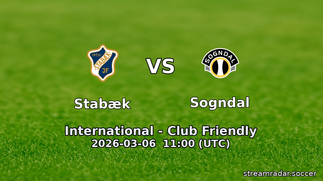 Stabæk vs Sogndal