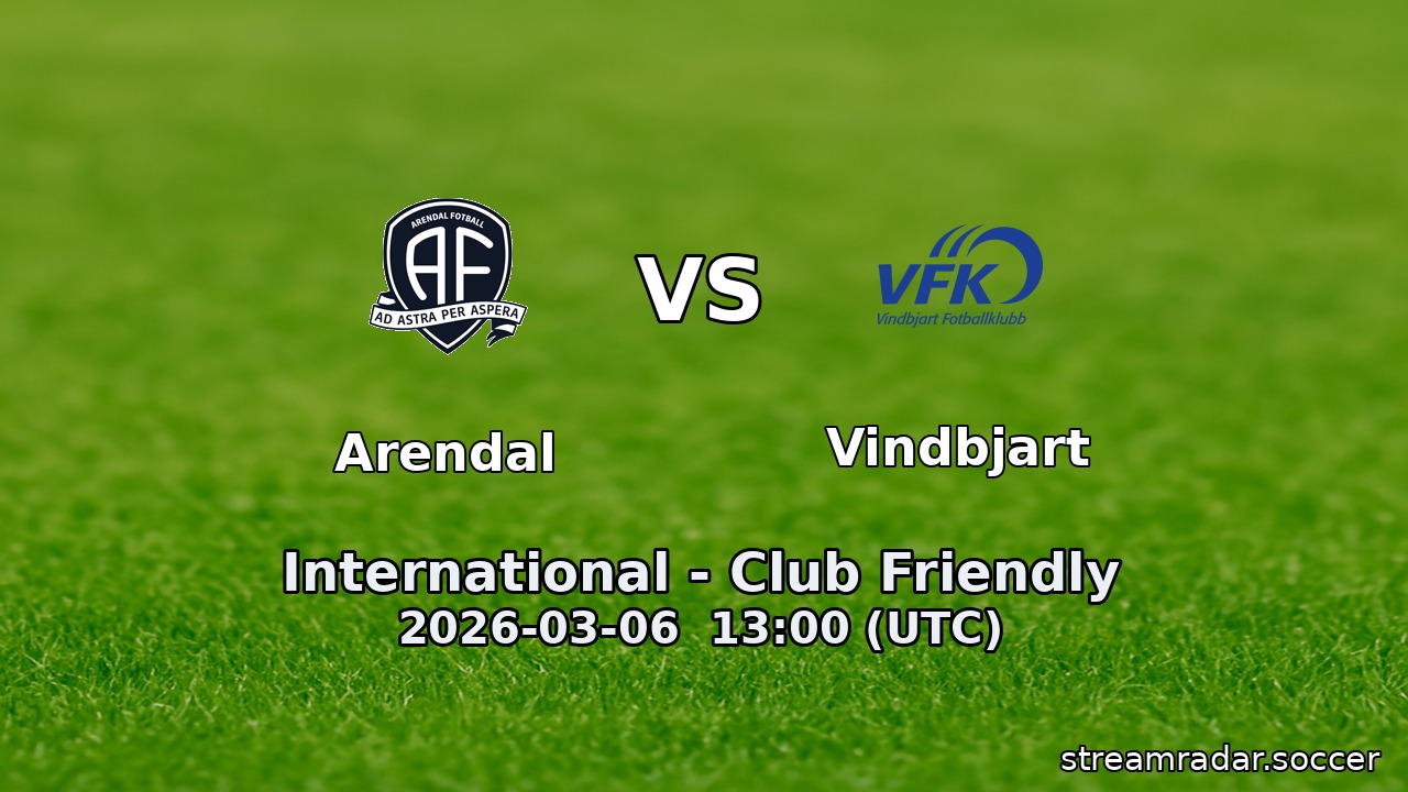 Arendal vs Vindbjart