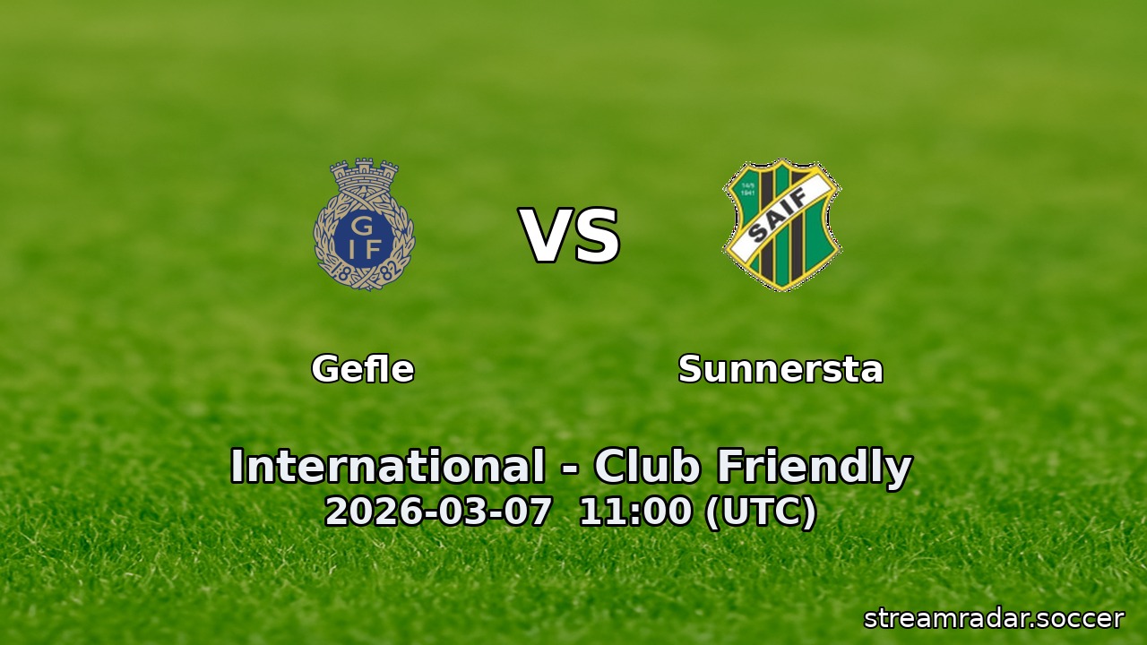 Gefle vs Sunnersta