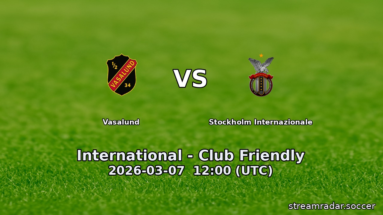Vasalund vs Stockholm Internazionale