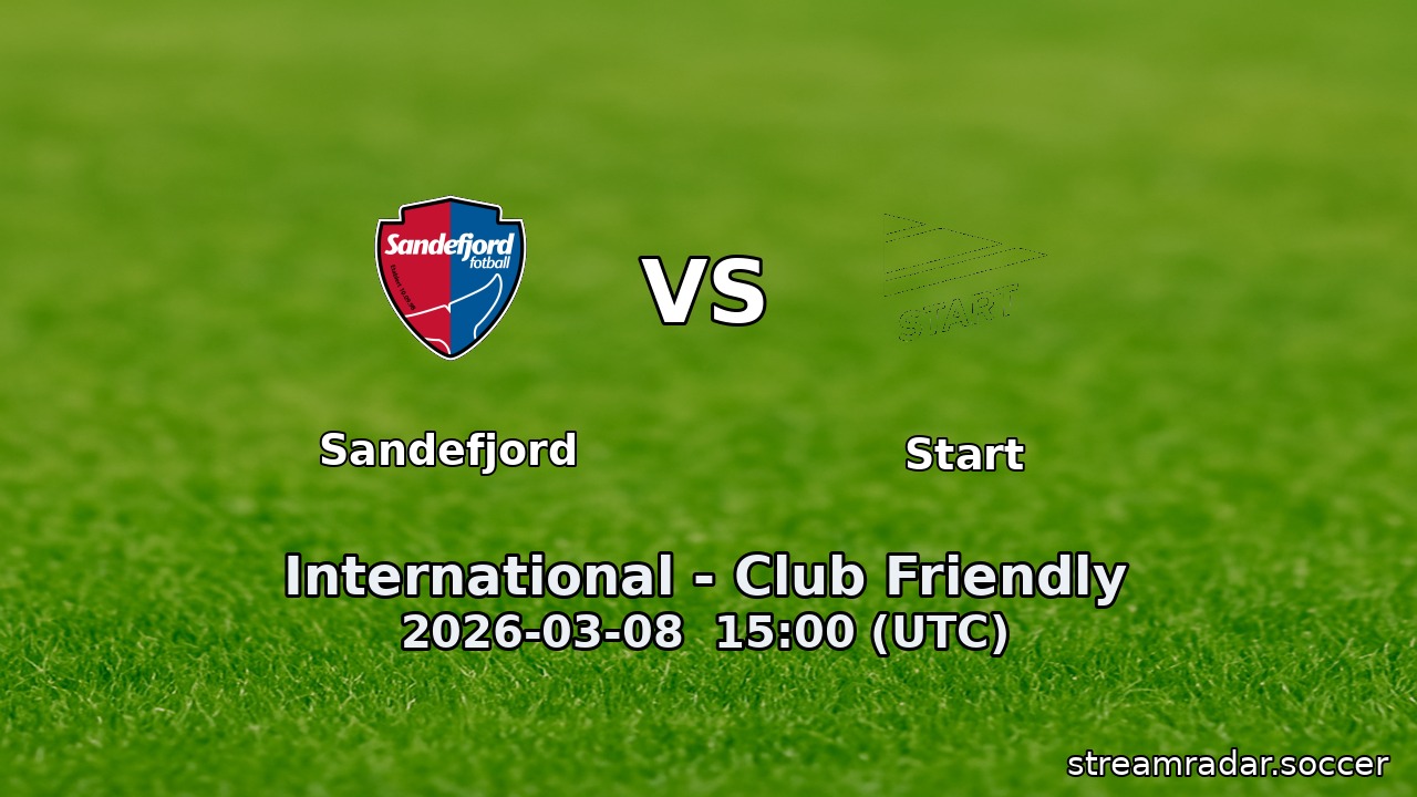 Sandefjord vs Start