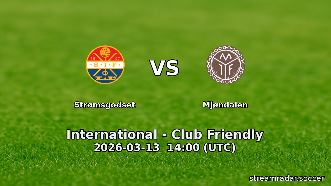 Strømsgodset vs Mjøndalen