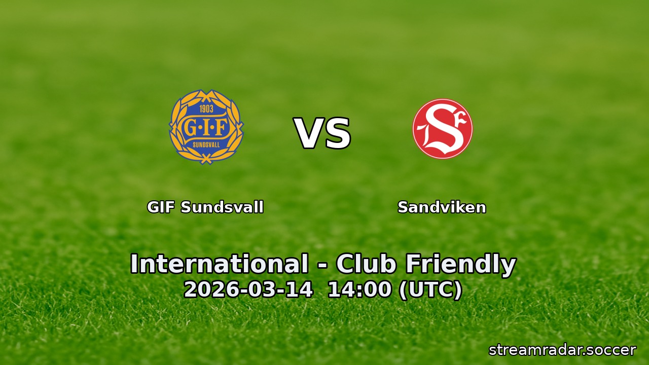 GIF Sundsvall vs Sandviken