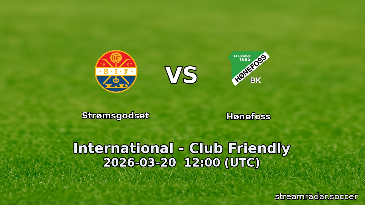 Strømsgodset vs Hønefoss