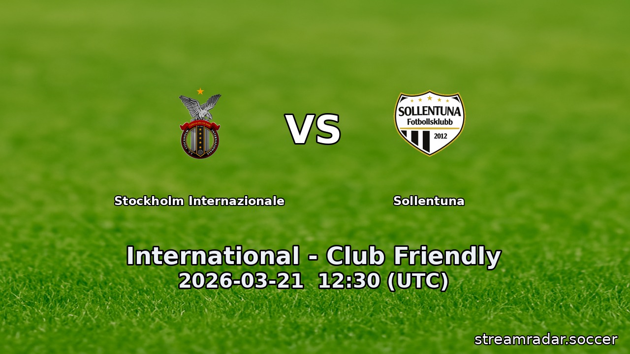 Stockholm Internazionale vs Sollentuna