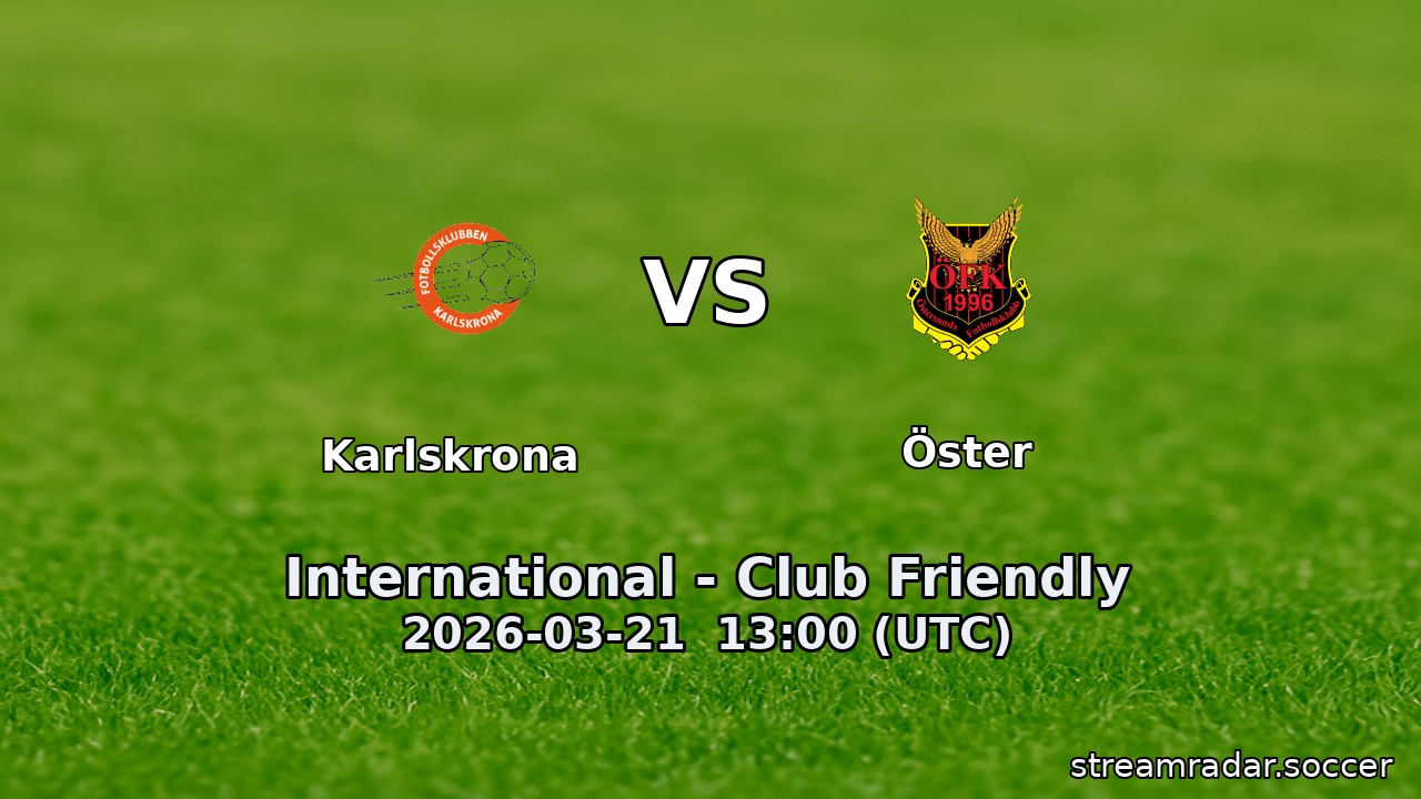 Karlskrona vs Öster