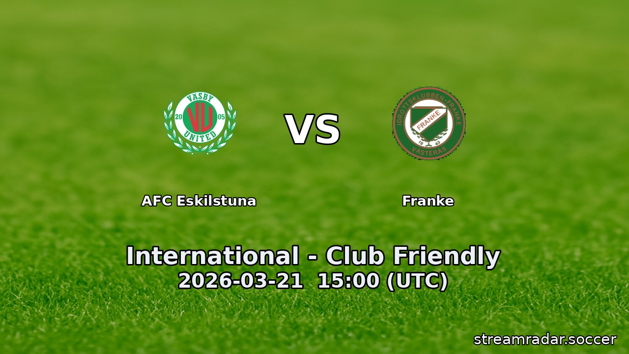 AFC Eskilstuna vs Franke