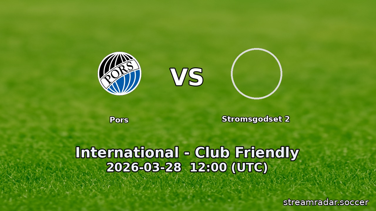 Pors vs Stromsgodset 2