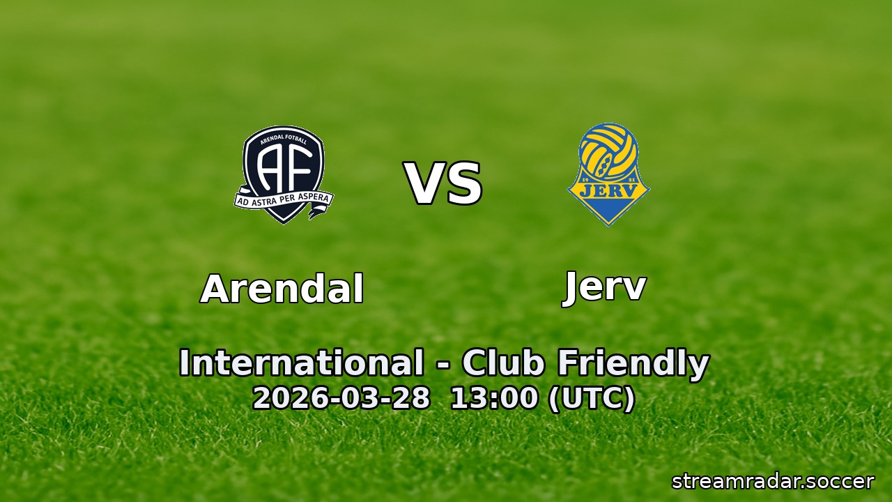 Arendal vs Jerv