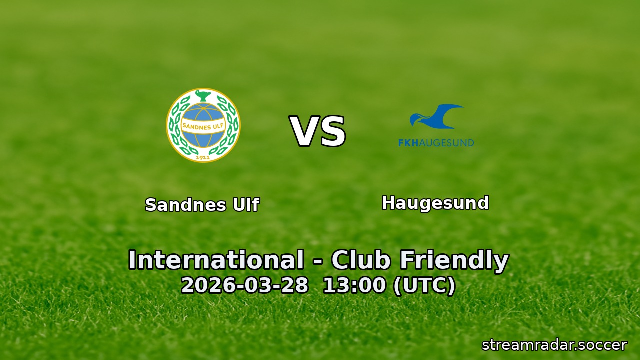 Sandnes Ulf vs Haugesund