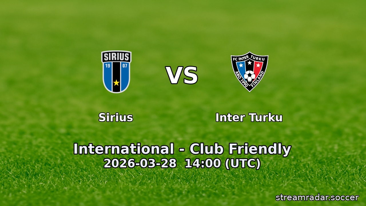Sirius vs Inter Turku