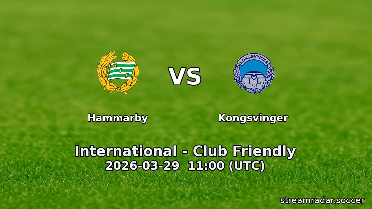 Hammarby vs Kongsvinger