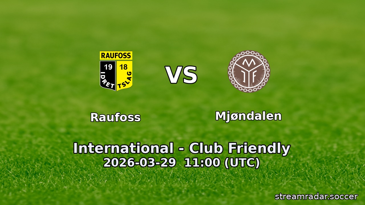 Raufoss vs Mjøndalen