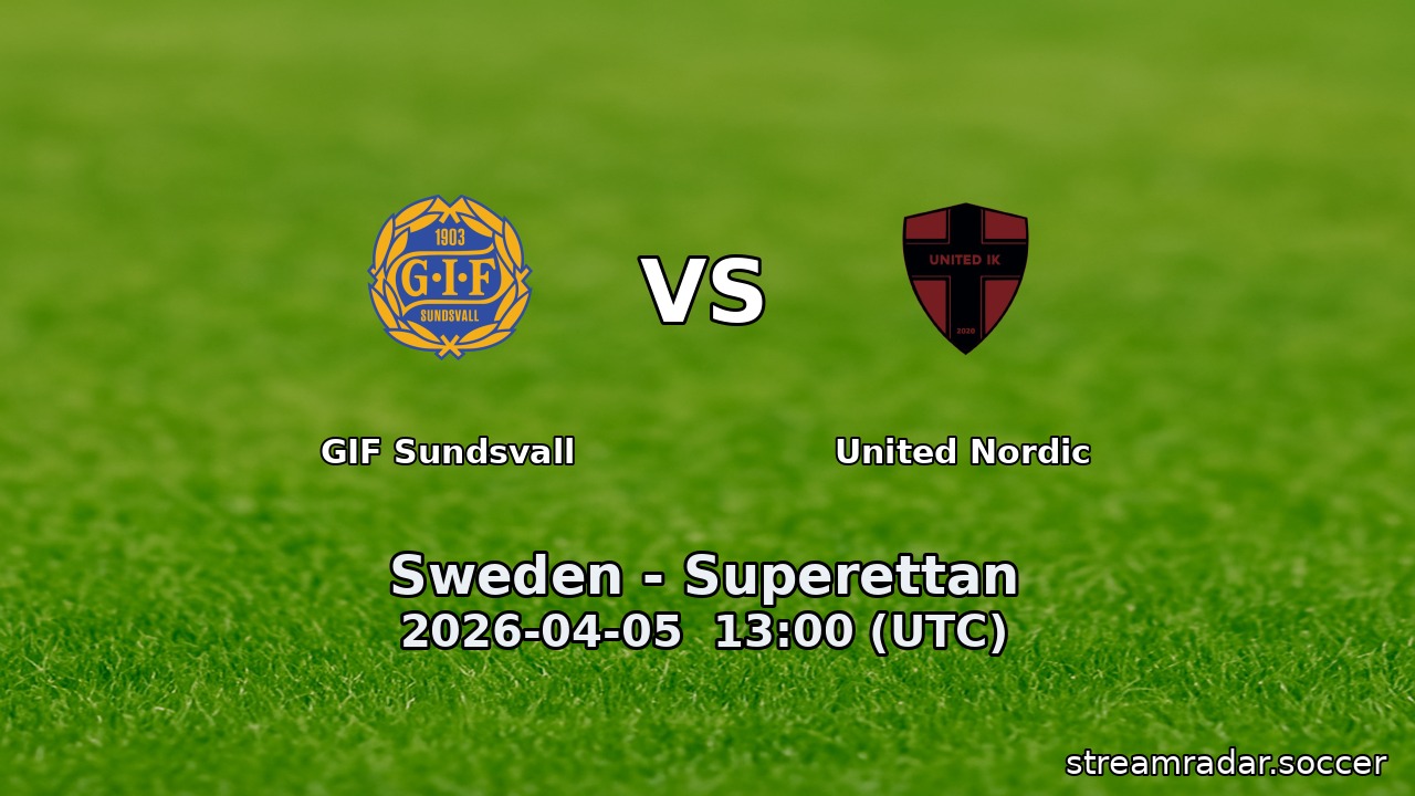 GIF Sundsvall vs United Nordic