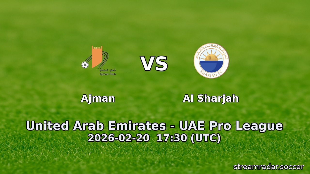 Ajman vs Al Sharjah