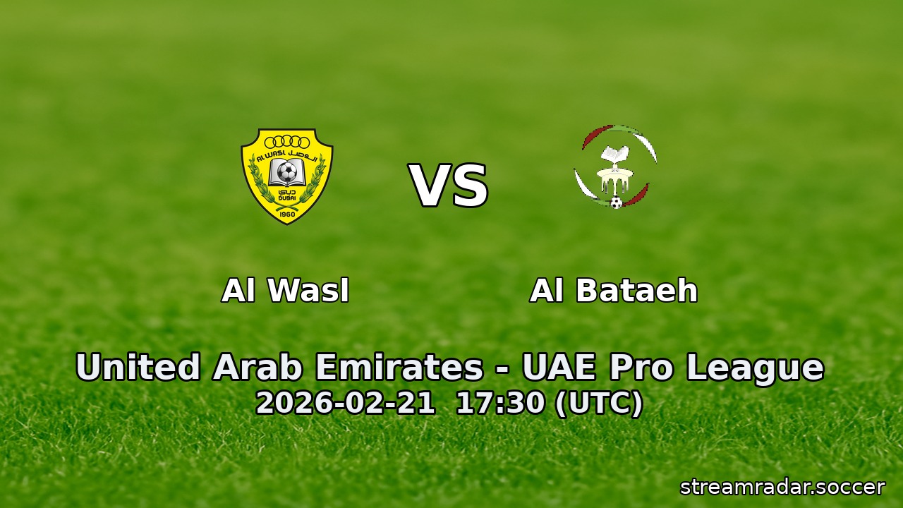 Al Wasl vs Al Bataeh