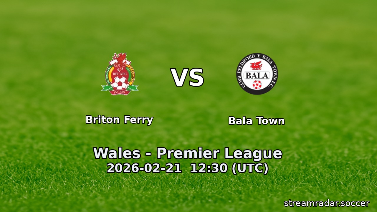 Briton Ferry vs Bala Town