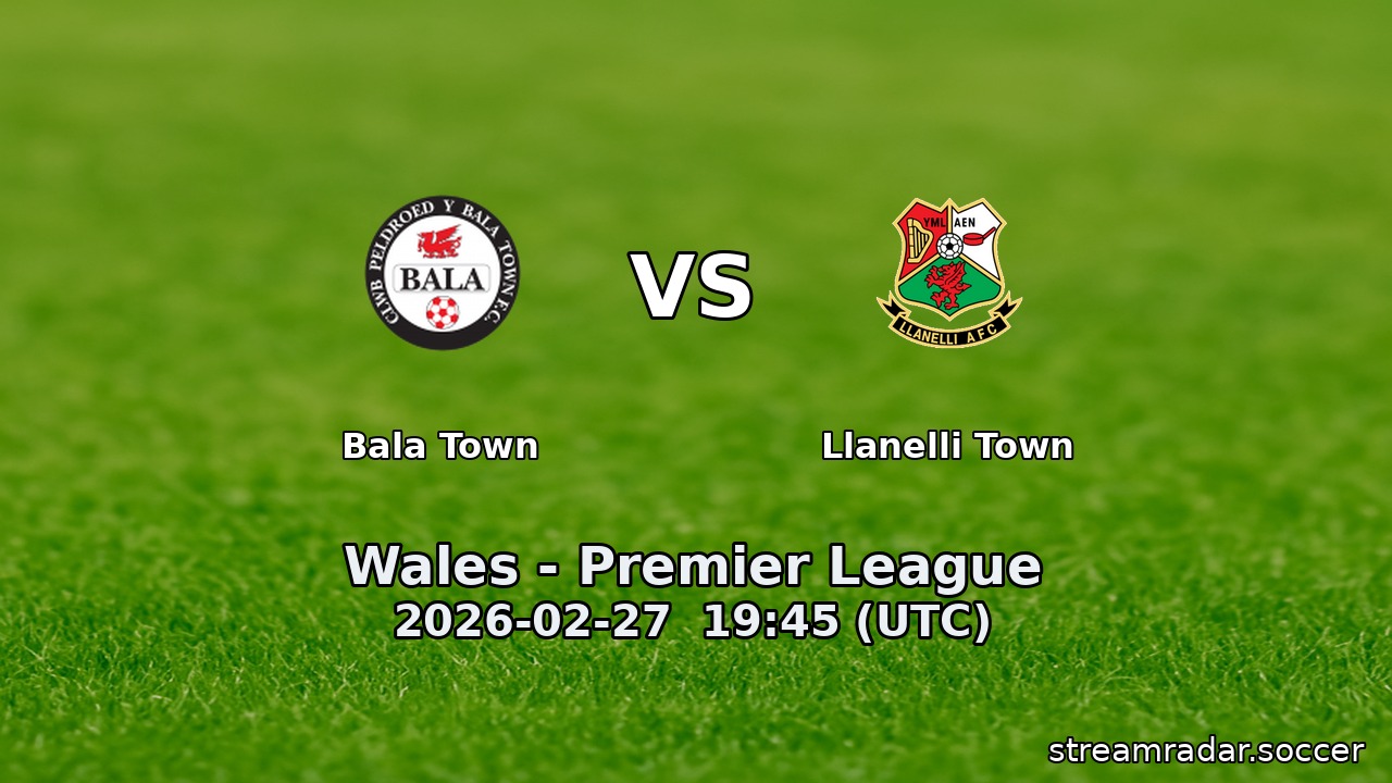 Bala Town vs Llanelli Town
