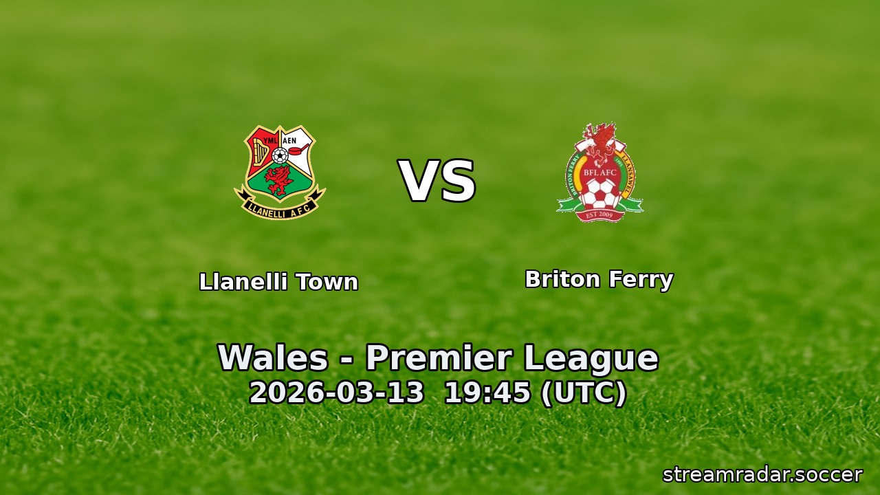 Llanelli Town vs Briton Ferry