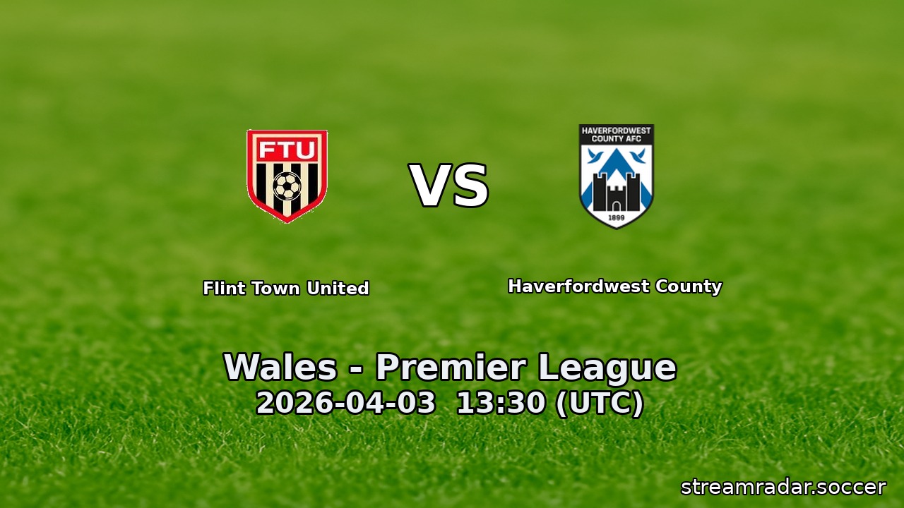 Flint Town United vs Haverfordwest County