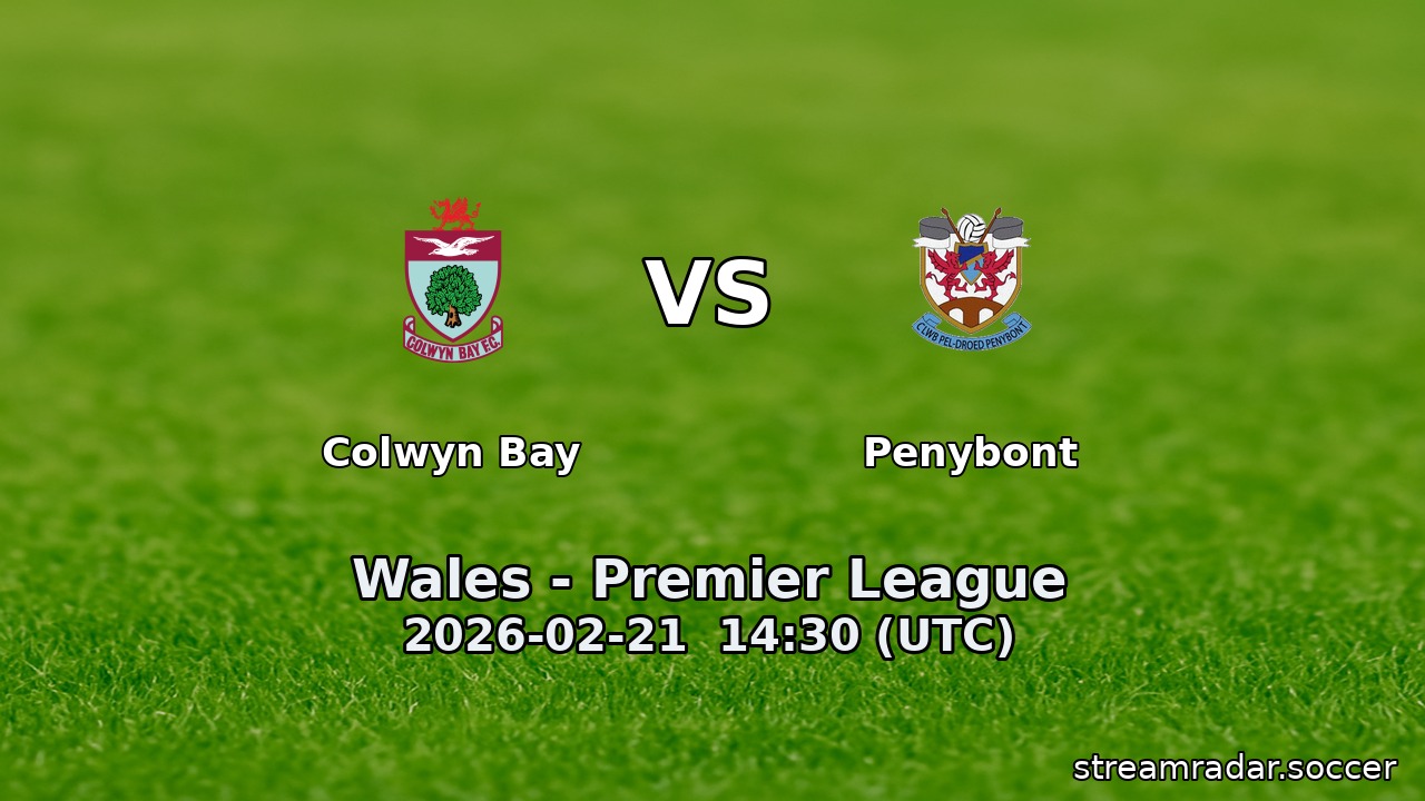 Colwyn Bay vs Penybont