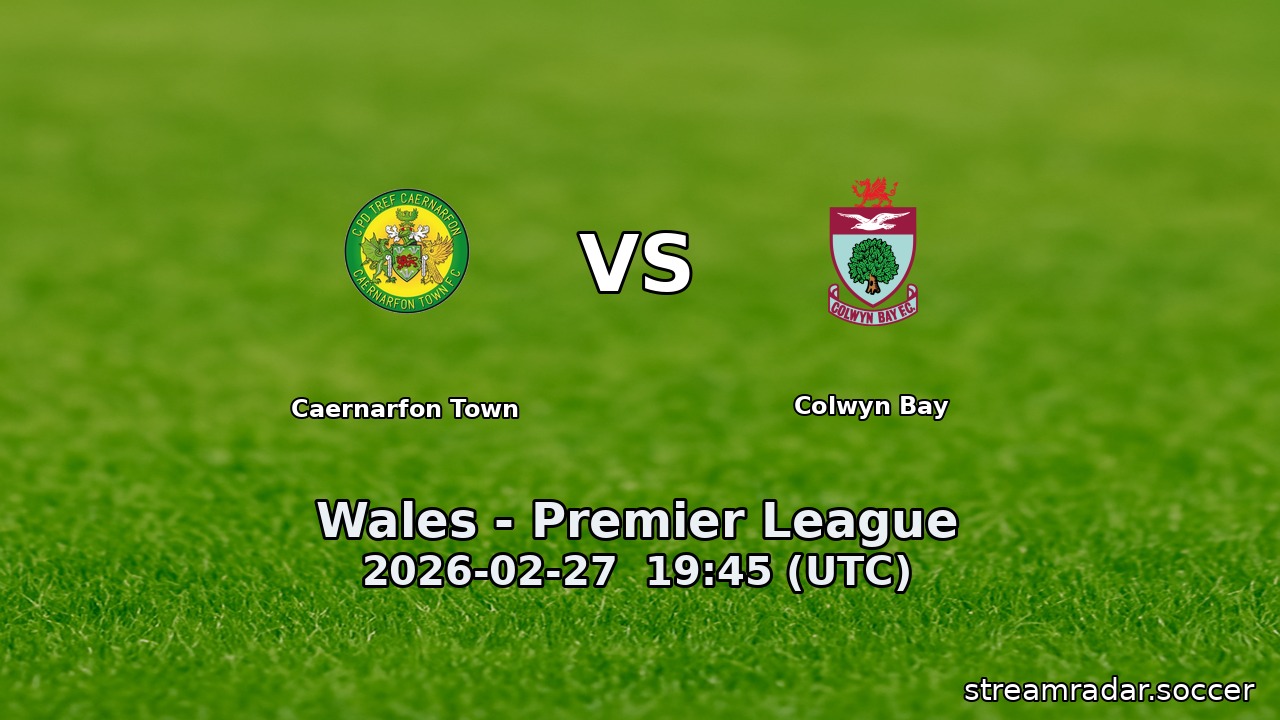 Caernarfon Town vs Colwyn Bay