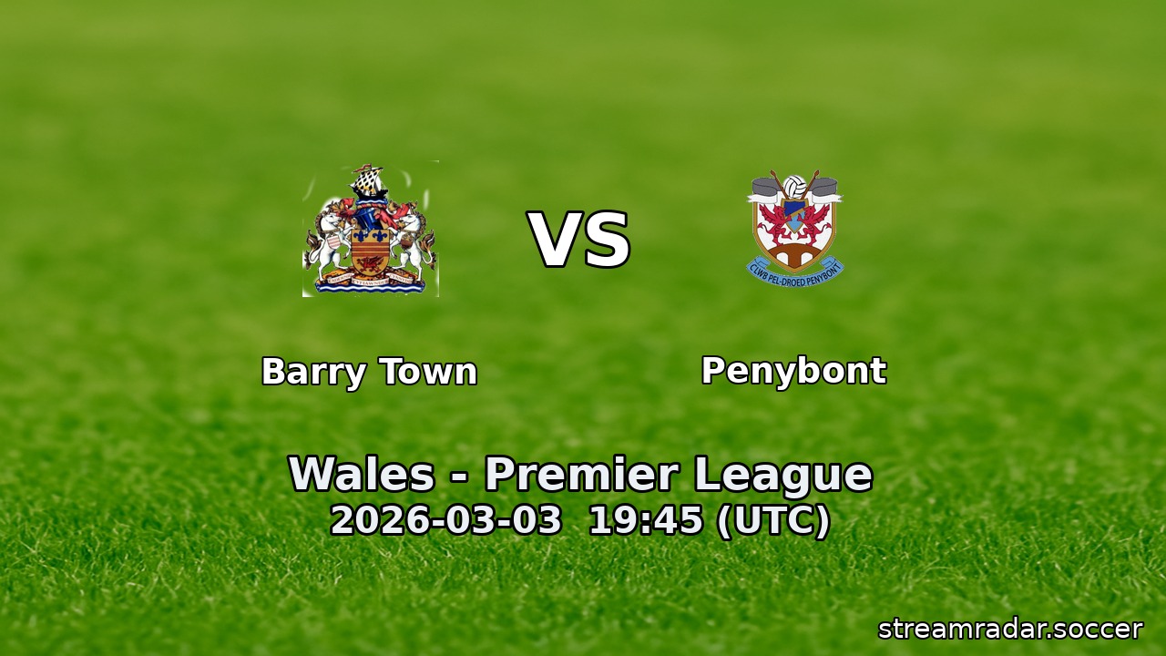 Barry Town vs Penybont