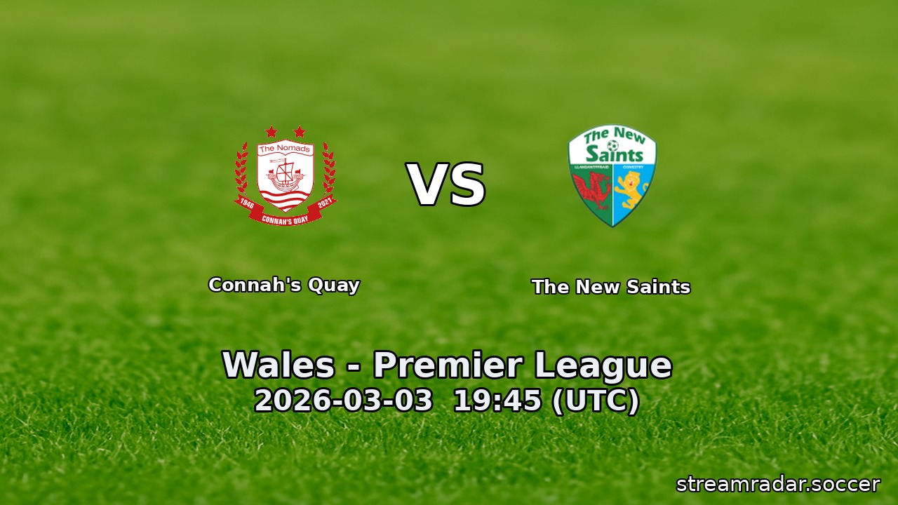 Connah's Quay vs The New Saints