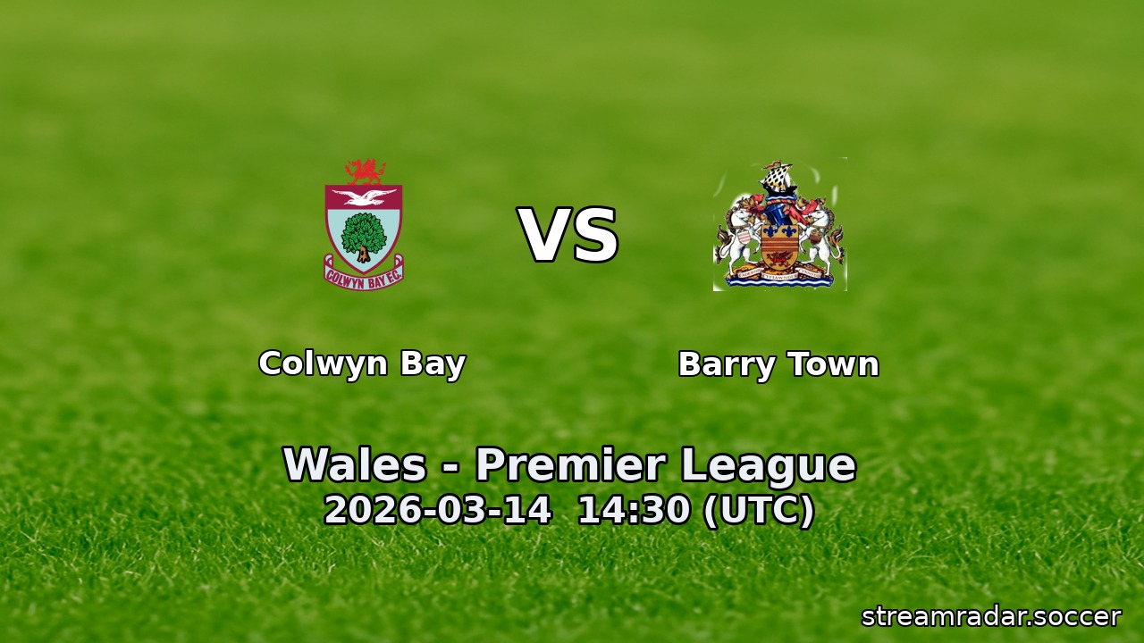 Colwyn Bay vs Barry Town
