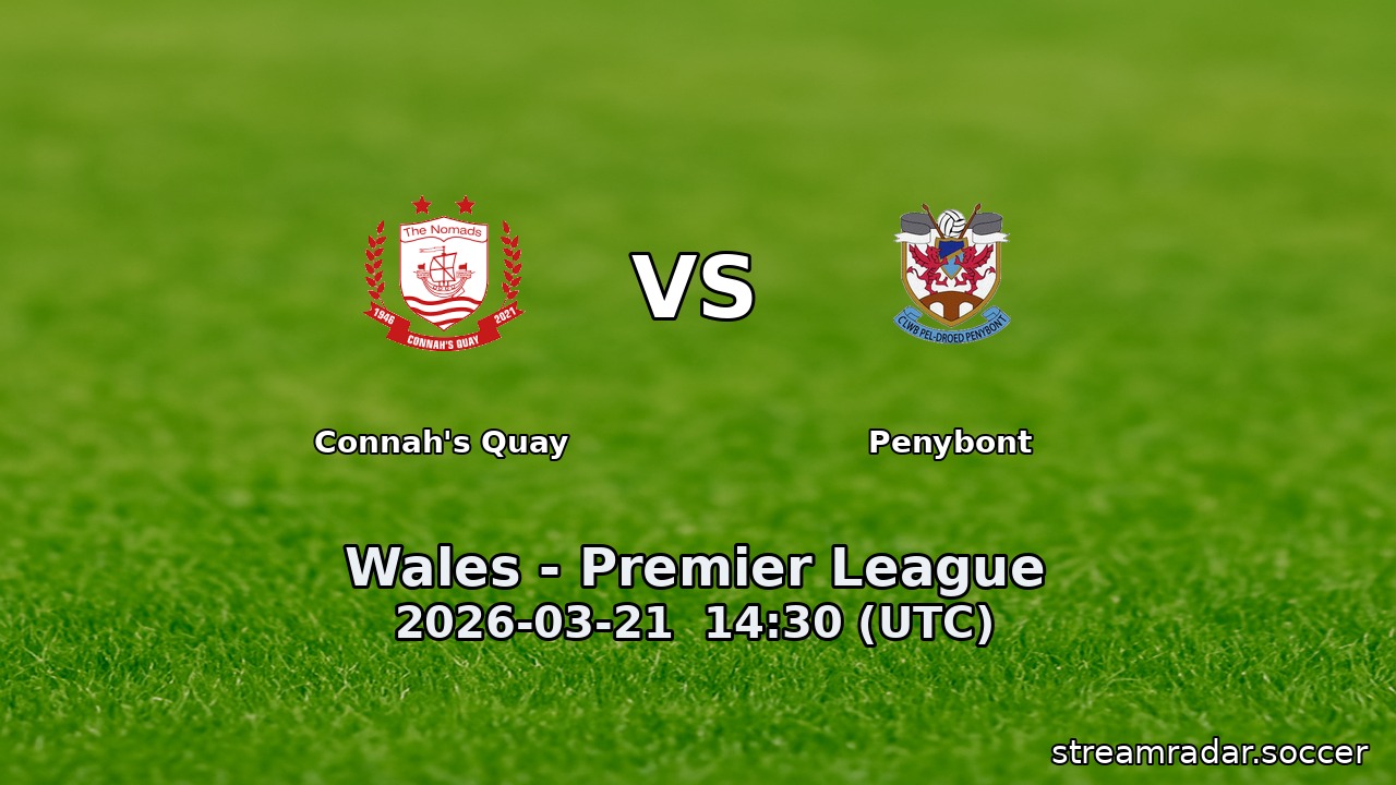 Connah's Quay vs Penybont