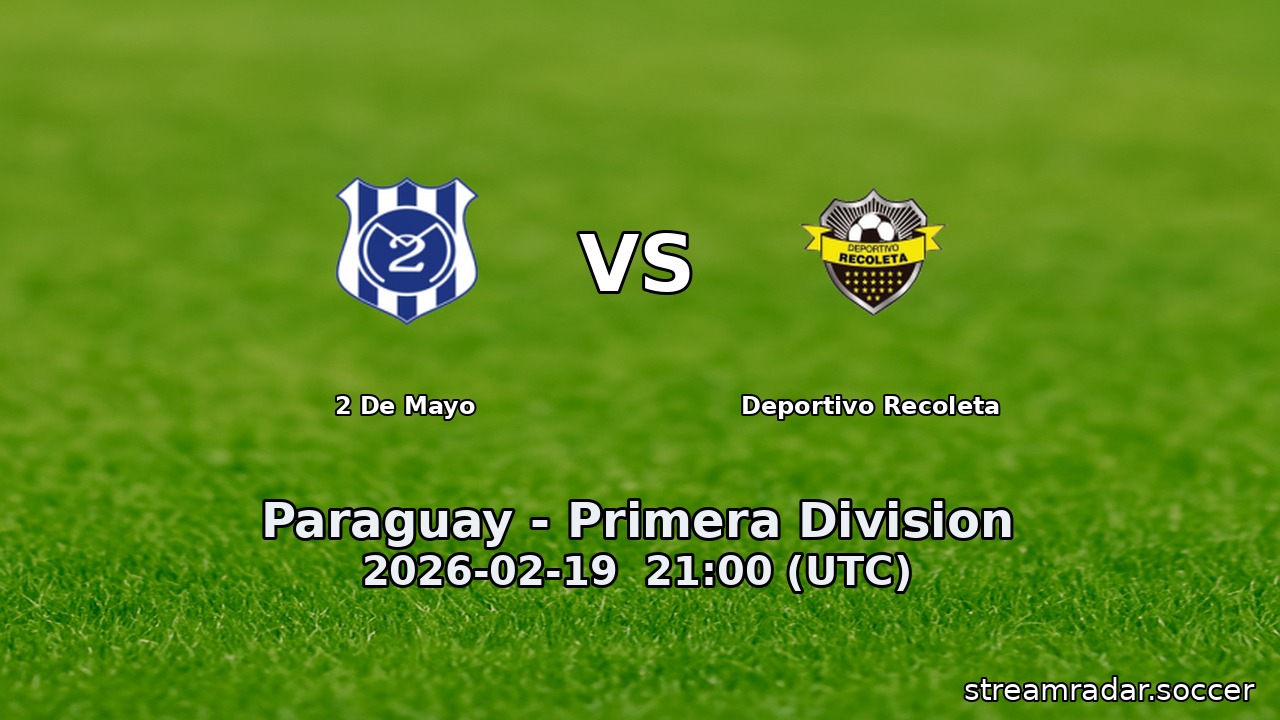 2 De Mayo vs Deportivo Recoleta