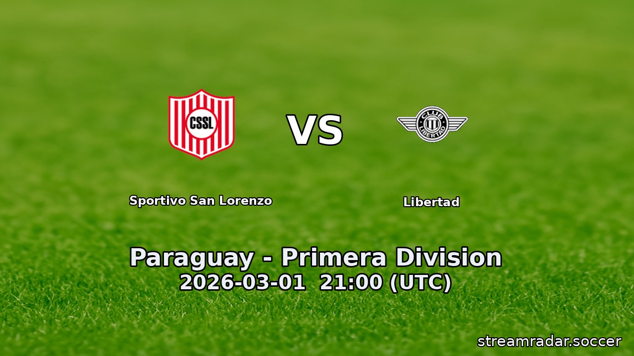 Sportivo San Lorenzo vs Libertad