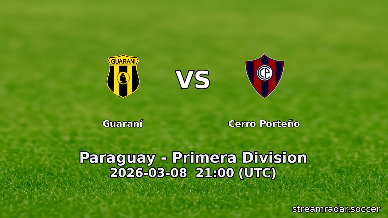 Guaraní vs Cerro Porteño