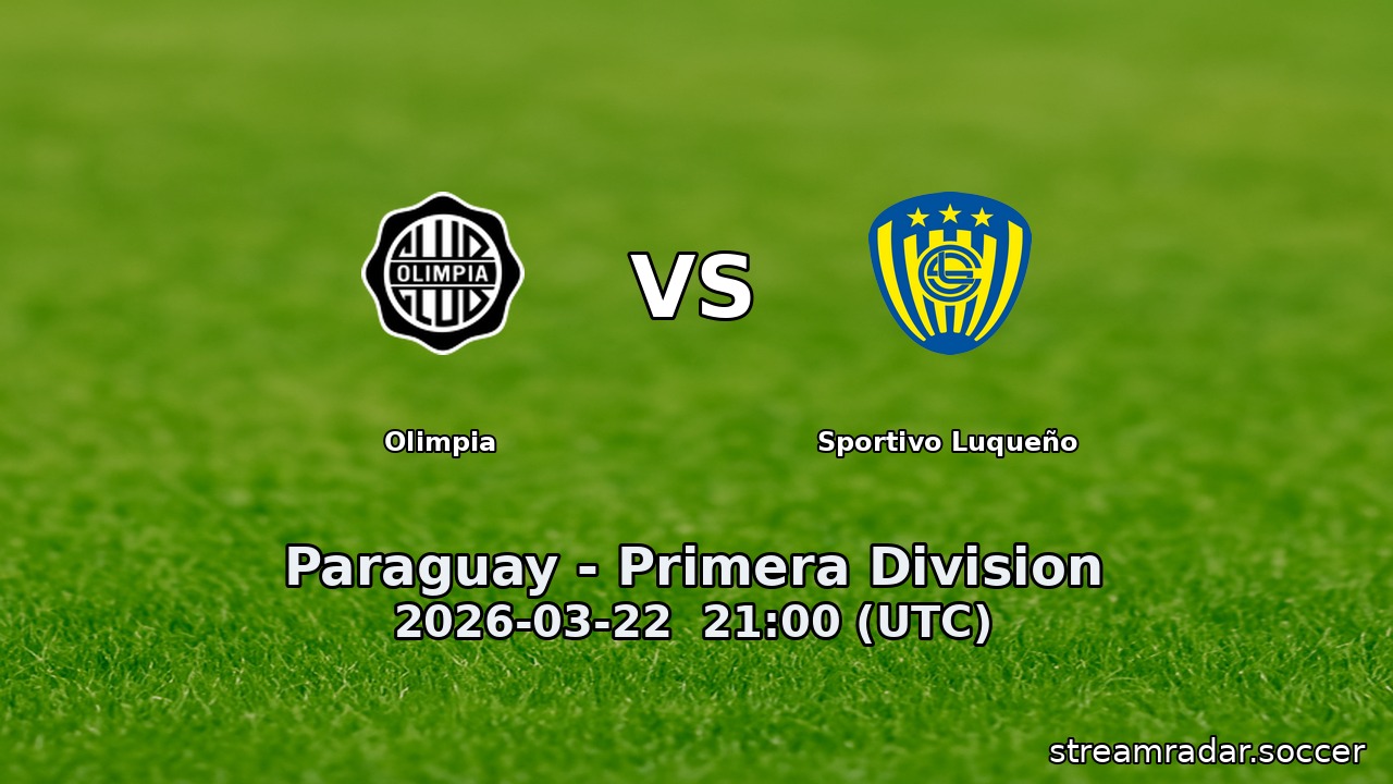 Olimpia vs Sportivo Luqueño