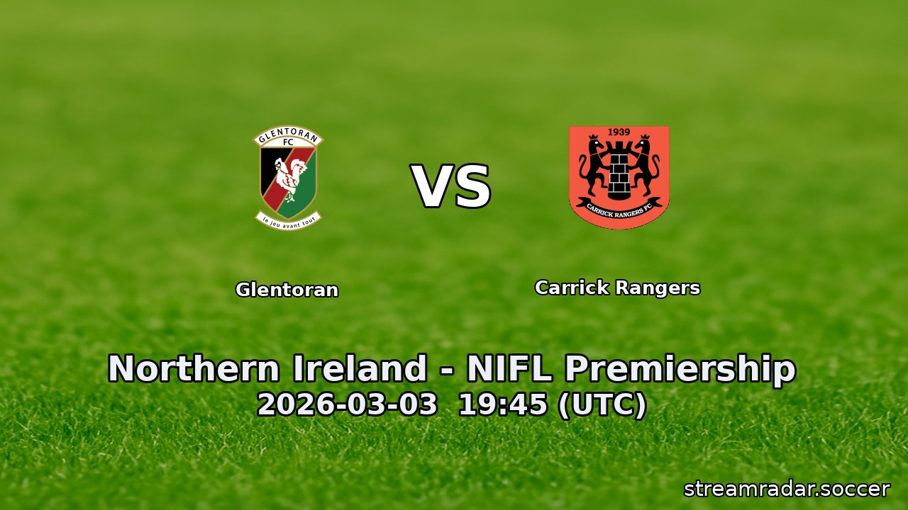 Glentoran vs Carrick Rangers