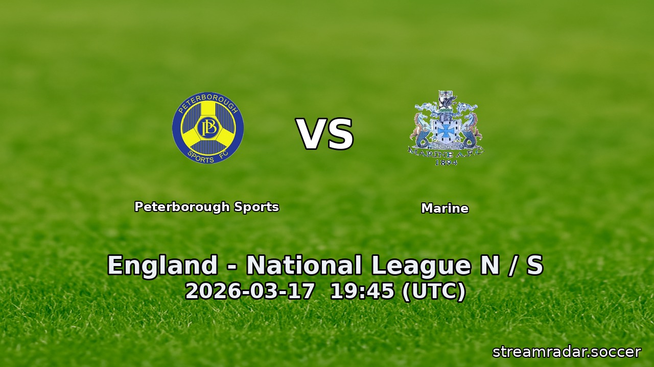 Peterborough Sports vs Marine