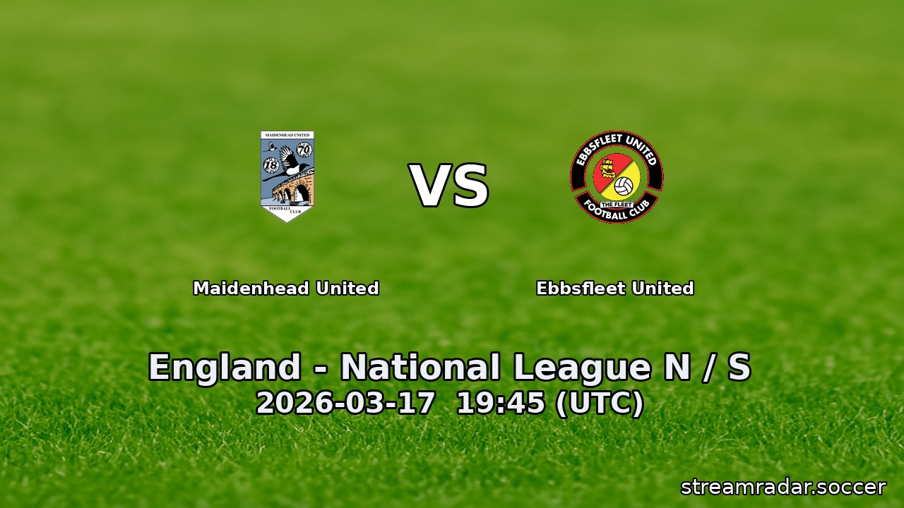 Maidenhead United vs Ebbsfleet United