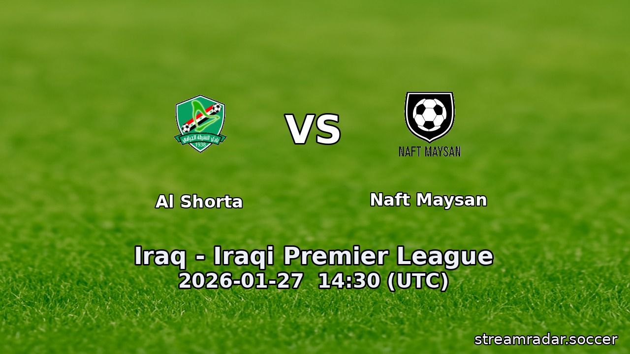 Al Shorta vs Naft Maysan