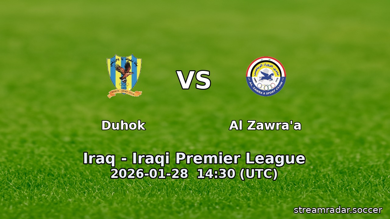 Duhok vs Al Zawra'a