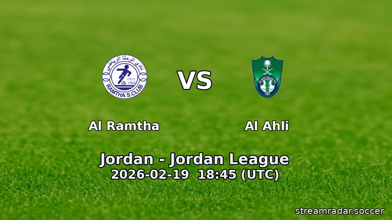Al Ramtha vs Al Ahli