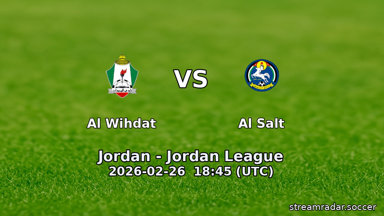 Al Wihdat vs Al Salt