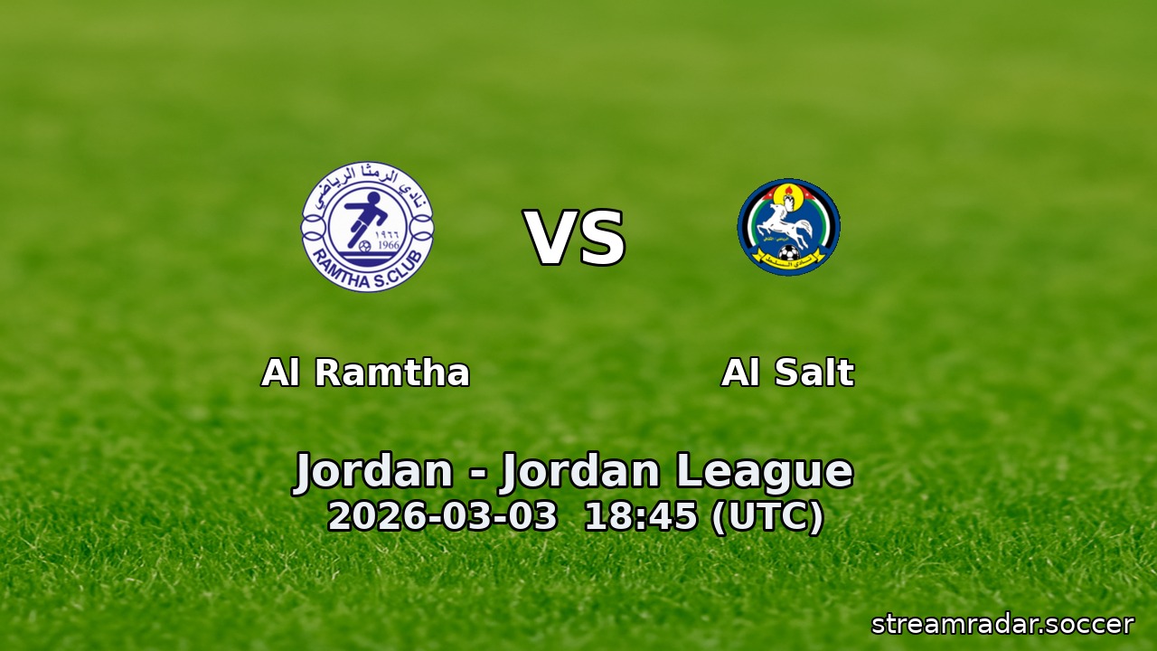 Al Ramtha vs Al Salt