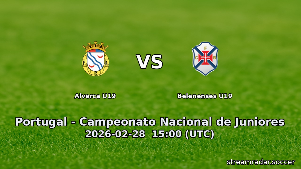 Alverca U19 vs Belenenses U19