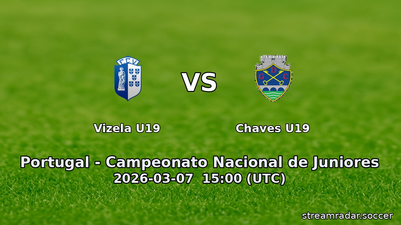 Vizela U19 vs Chaves U19