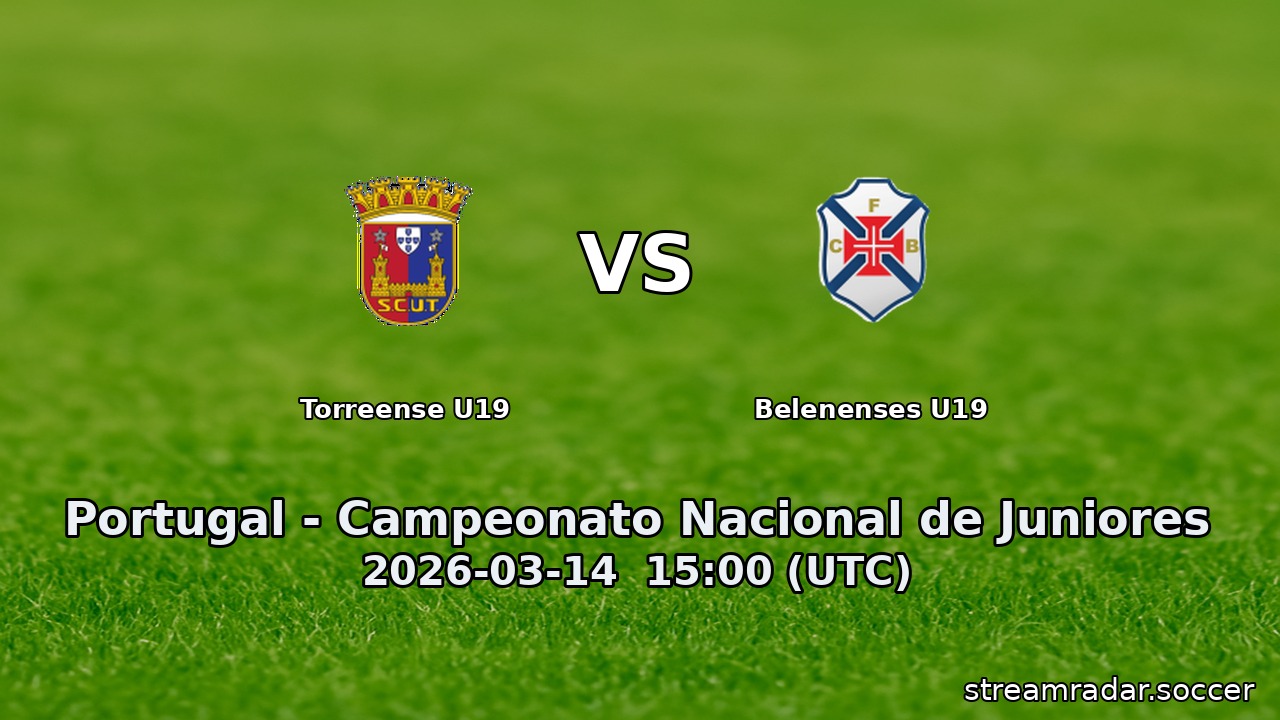 Torreense U19 vs Belenenses U19