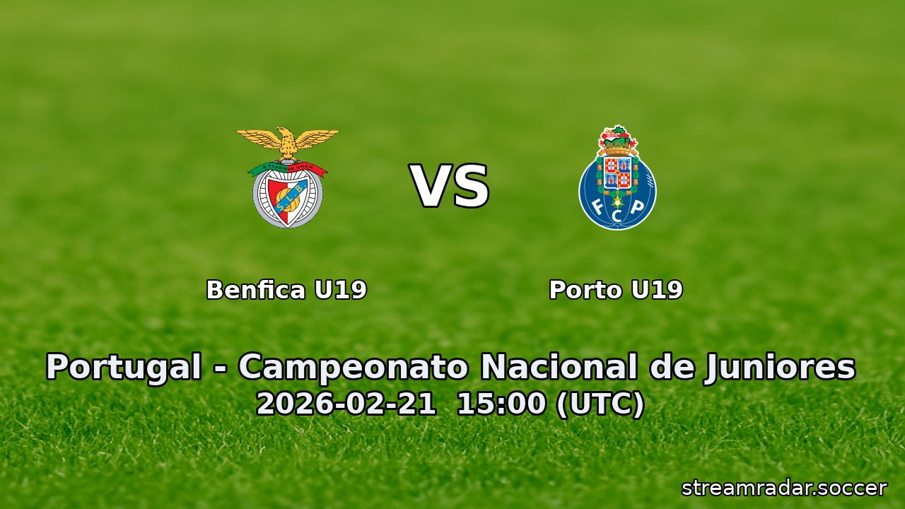 Benfica U19 vs Porto U19
