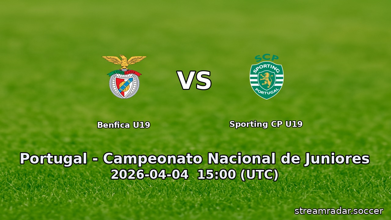 Benfica U19 vs Sporting CP U19